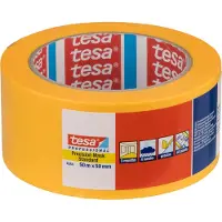 TESA PRECISION STANDARD 04344-00000-00 Maskeertape Präzisionskrepp Geel (l x b) 50 m x 50 mm 1 stuk(s)