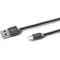 Celly Kabel Micro USB Celly USBMICROSNAKEDS Zwart