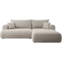 Selsey Hoekbank Philipa rechts velvet met slaapfunctie | Design fluweel grijs 260x93x165 cm hoekbanken | NADUVI