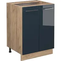 Vicco Fame-Line Onderkast – 60 cm zonder werkblad Donkerblauw hoogglans