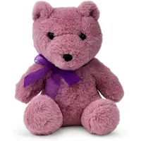 WP Merchandise Speelgoed Knuffel - Pluche Knuffel - Paarse Teddybeer Michelle 21 cm