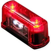 WAS 245 Lampglas, kentekenverlichting