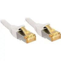 Lindy 47326 Patchkabel, 5.00 meter, RJ45, S/FTP, LSOH, met Cat7 koperen kern, wit