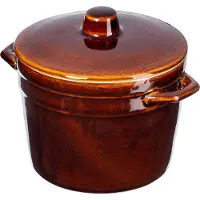 Kadax Steengoed pot voor het inmaken van kool, komkommers, 6L, steengoed vat, Polen