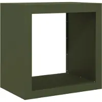 vidaXL Haardhoutrek 60x40x60 cm staal groen