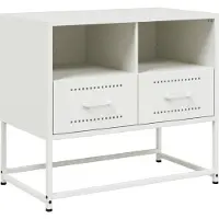 vidaXL Tv-meubel 68x39x60,5 cm staal wit
