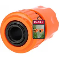 Kadax Slangkoppeling van kunststof ABS, verbindingsstuk voor tuinslang, snelkoppeling, tuinkoppeling, slangverbinder, eindconnector (3/4 inch)