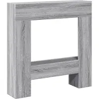 vidaXL Haardombouw 81x18x82 cm bewerkt hout grijs sonoma eikenkleur