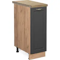 Vicco Fame-Line Apotheekkast – 30 cm, WB Eik Antraciet-goud