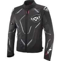 Ixon Demoniak Zwart Wit Textiele Motorjas Maat L