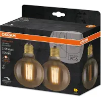 Osram 19-6 Vintage Editie, E27-basis gouden glas ,Warm wit (24-K), 725 Lumen,