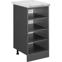 Vicco R-Line Keukenrek – 40 cm WB Marmer Antraciet