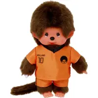Monchhichi knuffel jongen voetbal 20cm - sportief speelgoed.