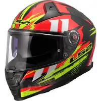 LS2 FF811 Vector II Carbon Tantic helm, rood/geel, maat S (55/56)