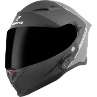 Bogotto H153 BT SPN Zwart Grijs Bluetooth Helm Maat S