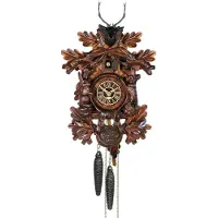 Trenkle - 1361-3_nu - gebeeldhouwde koekoeksklok - 1-daags ketting uurwerk - Kuckuck Classic