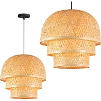 Toolight Plafondlamp Bamboo APP1629-1CP