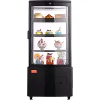 Vevor Gekoelde vitrine Koelkastvitrine Gebakvitrine Bakkerijvitrine 85 L