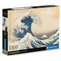 Clementoni Compacte Puzzel 1000 stukjes De Grote Golf Di Hokusa