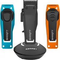 GAMMA+ Shorty Professional Clipper met EON digitale motor, Klein formaat, grote prestaties,Faper-mes van 45 mm met zeer soepel bewegend mes van Black Diamond Carbon.