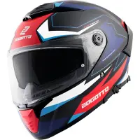 Bogotto FF118 Vilial Mat Zwart Wit Rood Blauw Integraalhelm Maat L