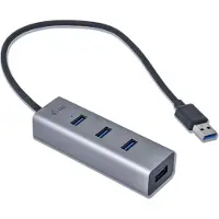 I-Tec USB 3.0 Metal HUB 4 port Passive U3HUBMETAL403 USB-hub 4 poorten USB-A USB 3.0 5 GBit/s Grijs