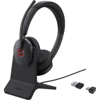 Yealink BH74 met standaard Teams USB-C/A - Headset - On-ear - Bluetooth - Draadloos - USB-A, USB-C, Noice-canceling - Zwart