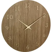 TFA-Dostmann 60.3072.23 Wandklok Kwarts 29.8 cm x 4.1 cm x 29.8 cm Hout (donker)