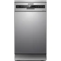 Heinner HDW-FSM45710AXD+++ Slim Vaatwasser 45 cm - Vrijstaand - 10 Couverts - 49 dB Stil - 7 Wasprogramma’s - Extra Droog & Dual Zone - AquaStop - RVS - 5 Jaar Garantie