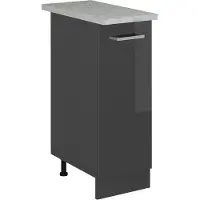 Vicco Apotheekkast R-Line Antraciet Hoogglans 30 cm WB Marmer, Model 53695