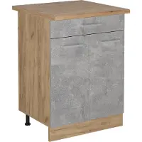 Vicco R-Line Keukenonderkast – 60 cm met lade, WB Eik Beton