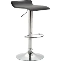 CLP Dyn V2 Barkruk - Kunstleer chroom/wit