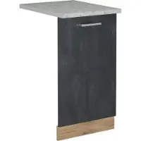 Vicco R-Line Vaatwasserfrontpaneel – 45 cm, WB Marmer Zwart beton
