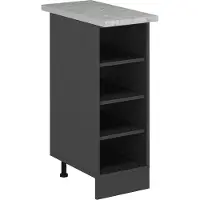 Vicco R-Line Keukenrek – 30 cm WB Marmer Antraciet