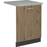 Vicco R-Line Vaatwasserfrontpaneel – 60 cm, WB Marmer Artisanaal eiken