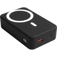 Xtrememac Powerbank - Magnetisch - 20.000 mAH - USB-C/USB-A - MagSafe Houder - Display - Zwart