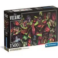 Clementoni - Puzzel - 1500 Stukjes - Disney Villains Compact Box
