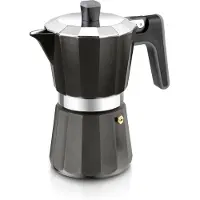 Big Buy Cooking Italiaanse Koffiepot Black Edition BRA