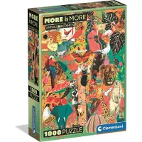 Clementoni - Puzzel - 1000 Stukjes - Dieren en Botanische Illustraties - Puzzel Voor Volwassenen