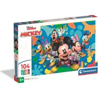 Clementoni - Puzzel - 104 Stukjes - Disney Mickey en Vrienden - Kinderpuzzel - Vanaf 6 jaar
