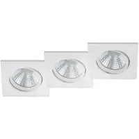 TRIO 3x Trio Inbouwspot Pamir Wit 650410331