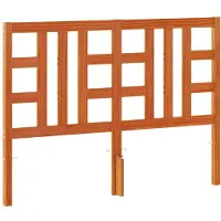 vidaXL Hoofdbord 150 cm massief grenenhout wasbruin