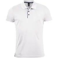 Sols Heren Performer korte mouw Pique Polo Shirt (Wit)