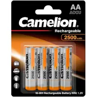 Camelion Nimh Aa Batterij 1.2V-2500Mah (4/Kaart ) - Gratis Opbergdoos