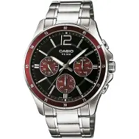 Casio Collectie Heren Zilveren Horloge MTP-1374PD-5AVEF