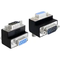 DeLOCK Seriële RS232 haakse adapter 9-pin SUB-D (m) - 9-pin SUB-D (v) - versie 3