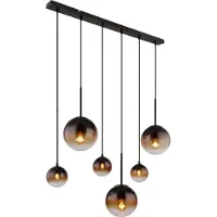 Globo Lighting hanglamp, metaal, mat zwart, 3x E27