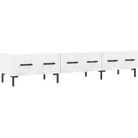 vidaXL Tv-meubel 150x36x30 cm bewerkt hout wit