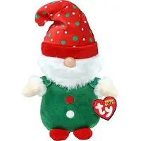 TY Beanie Boos, "Gnolan", kabouter, groen, ongeveer 15 cm