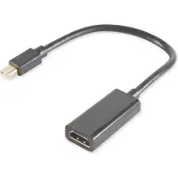 S-Impuls Mini DisplayPort 1.4 naar HDMI 2.0 adapter (4K 60 Hz + HDR) / zwart - 0,15 meter